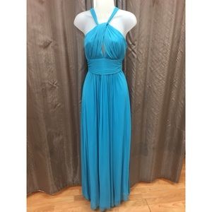 Blue Thea Dora dress with shawl size 6